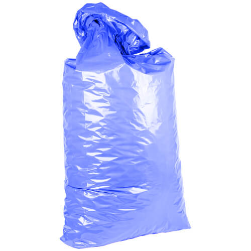 Laundry bags made of blue PE